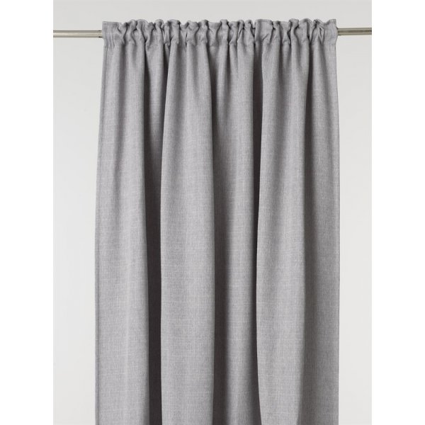 Gry gardinlngd 2-pack 135 x 240 cm - Ljusgr mrklggning