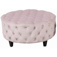 Chesterfield New York fotpall 80 cm - Ljusrosa (sammet) Chesterfield New York fotpall 80 cm - Ljusrosa (sammet)