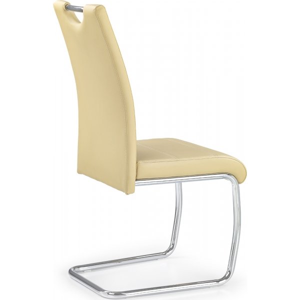 Stol John - Beige/krom Stol John - Beige/krom