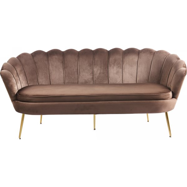 Fluwelen bank Kingsley 3-zitsbank - 180 cm + Vlekverwijderaar voor meubels Fluwelen bank Kingsley 3-zitsbank - 180 cm + Vlekverwijderaar voor meubels