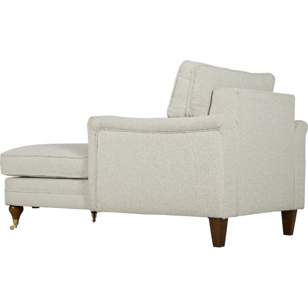 Fauteuil divan bouclé blanc - Howard Fauteuil divan bouclé blanc - Howard
