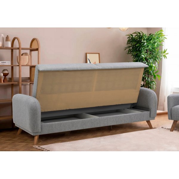 Canap-lit Kronos 3 places Gris