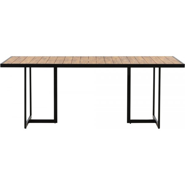 Khung matbord 200 x 100 cm - Svart/Natur Khung matbord 200 x 100 cm - Svart/Natur