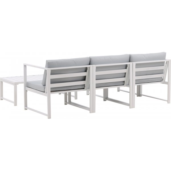 Ensemble salon Salvador - Blanc/gris Ensemble salon Salvador - Blanc/gris