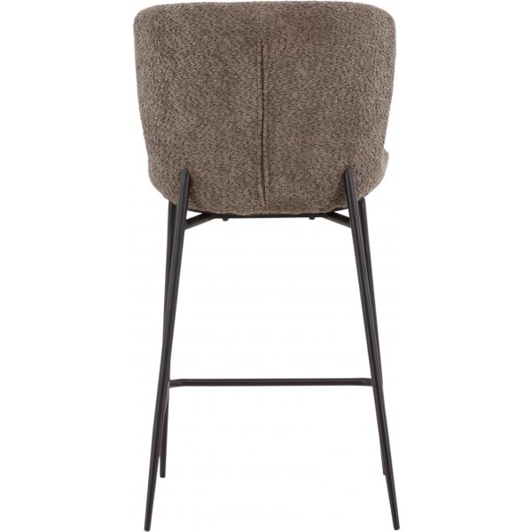 Tabouret de bar Modesto - Boucle marron