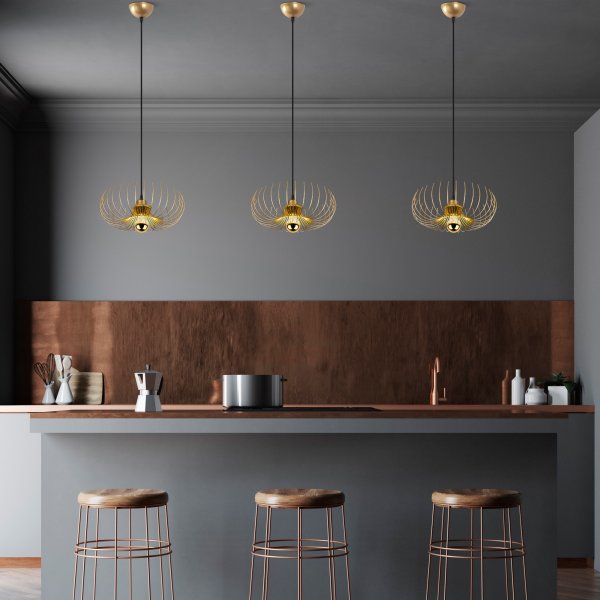 Karson taklampa - Guld