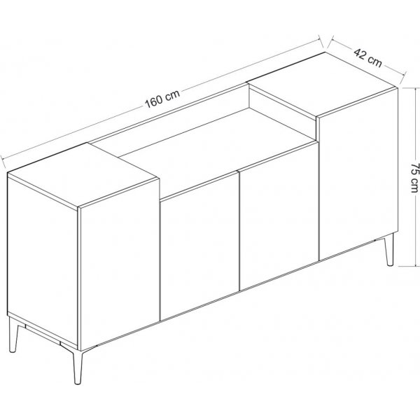 Ellaria skänk - Vit Ellaria skänk - Vit