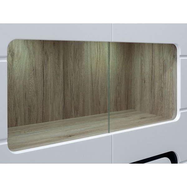 Hagfors skåp - Vit/svart Hagfors skåp - Vit/svart