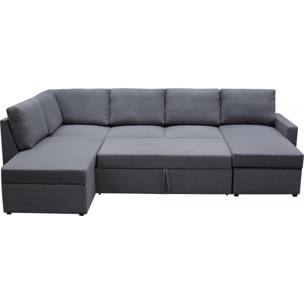 Bäddsoffa U-form mörkgrå - Dream Bäddsoffa U-form mörkgrå - Dream