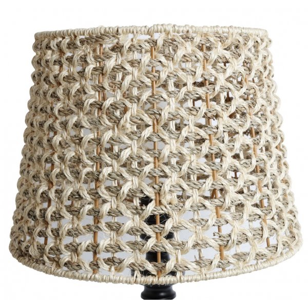 Sisal lampskrm 22 cm - Ljus Sisal