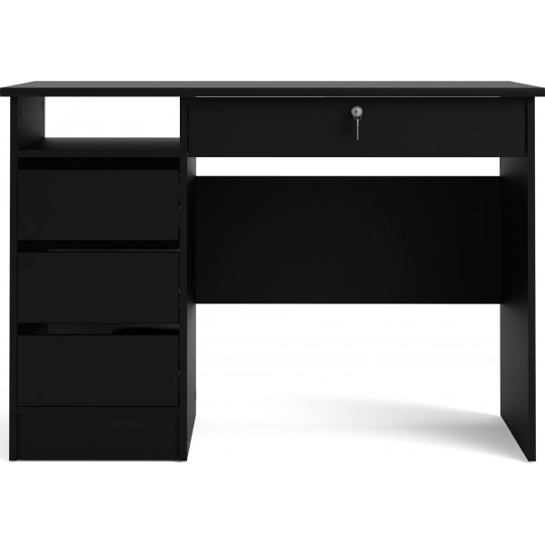 Function Plus skrivbord med 3 l�dor 109,3 x 48,5 cm - Svart