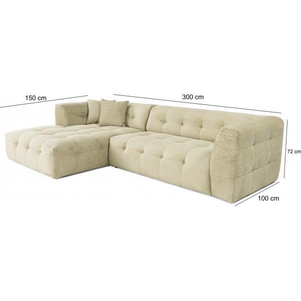 Canapé Cady gauche - Vert Canapé Cady gauche - Vert