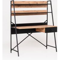 Nova skrivbord 125x55 cm -  Brun/svart
