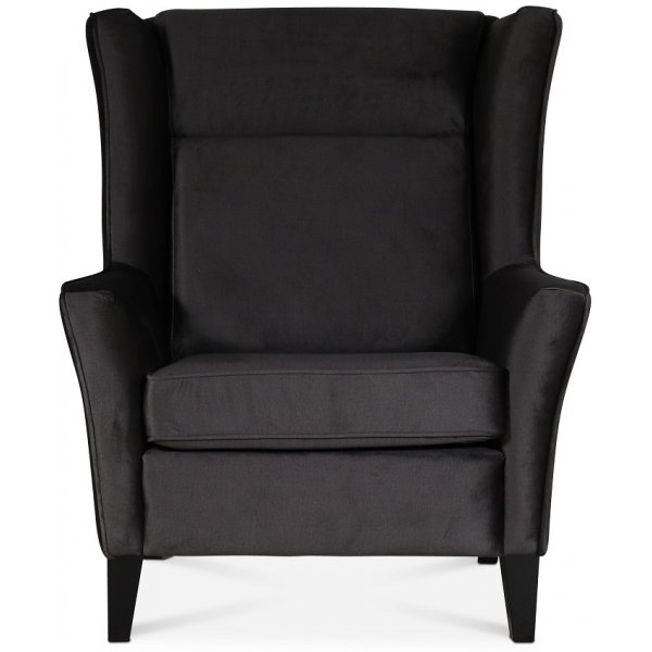 Fauteuil Berta - Anthracite (Velours) Fauteuil Berta - Anthracite (Velours)