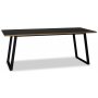 Edge 3.0 matgrupp 190x90 cm inkl 4 st svarta Nemis karmstolar bjtr - Svart Hgtryckslaminat (HPL)
