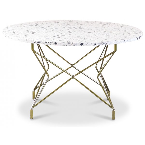 Table basse ronde Terrazzo Ø80 cm - Cosmos Terrazzo & piètement Star laiton Table basse ronde Terrazzo Ø80 cm - Cosmos Terrazzo & piètement Star laiton