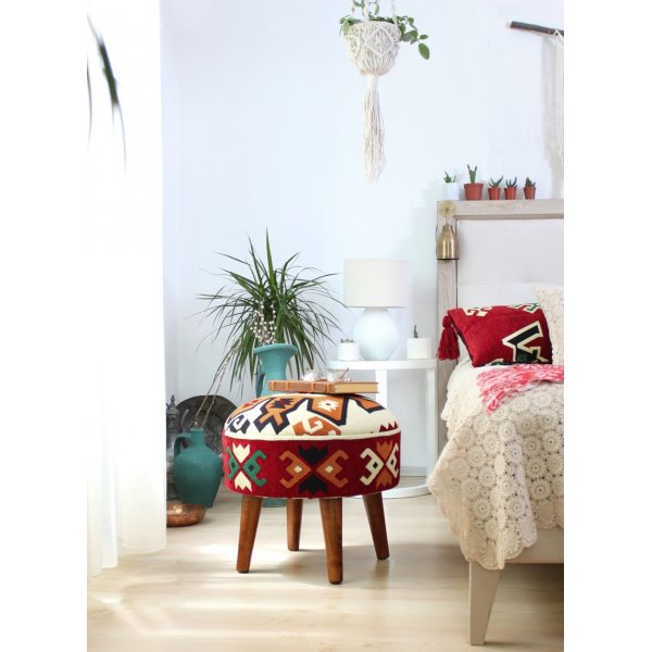 Melik sittpuff 1 - Flerfärgad Melik sittpuff 1 - Flerfärgad