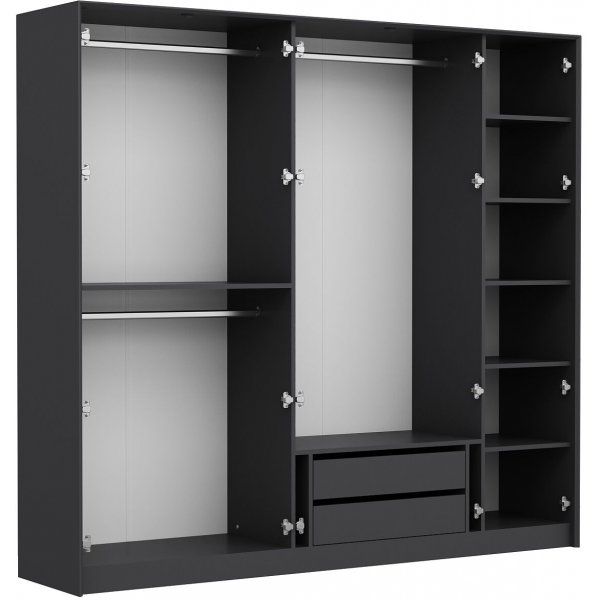 Armoire Kate 228 x 52 x 210 cm - Anthracite