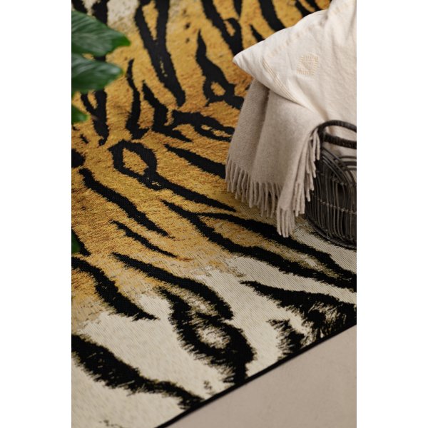 Tapis tissé plat Domani Tigre Doré Tapis tissé plat Domani Tigre Doré