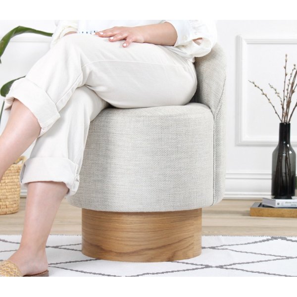 Pouf Barren - Gris clair Pouf Barren - Gris clair