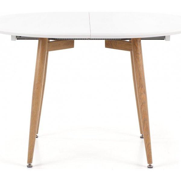 Table à manger Paloma 120-200 cm - Blanc/chêne san remo Table à manger Paloma 120-200 cm - Blanc/chêne san remo