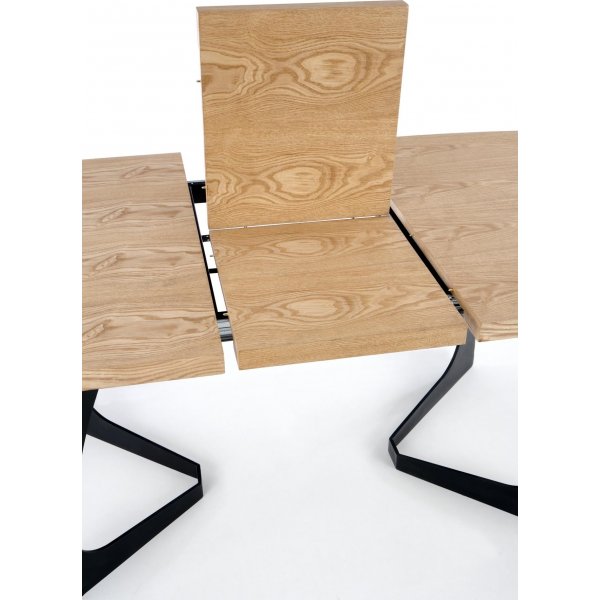 Table à manger Blackhaven 90x160-200 cm - Chêne/noir Table à manger Blackhaven 90x160-200 cm - Chêne/noir