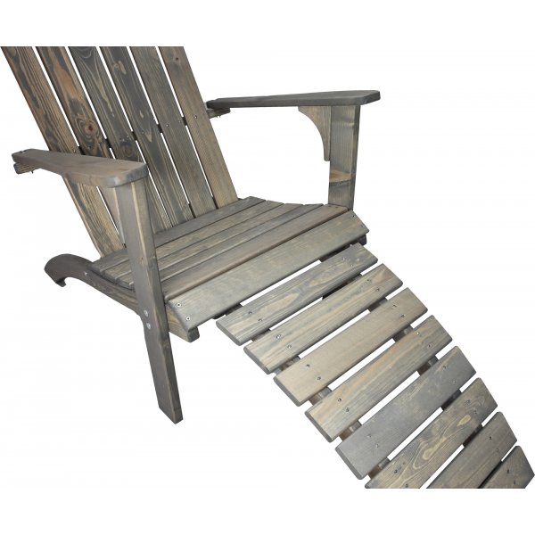 Transat Kungshamn avec repose-pieds - Gris Transat Kungshamn avec repose-pieds - Gris