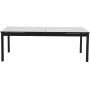 Mosel frlngningsbart matbord 215-315 cm - Vit/Svart