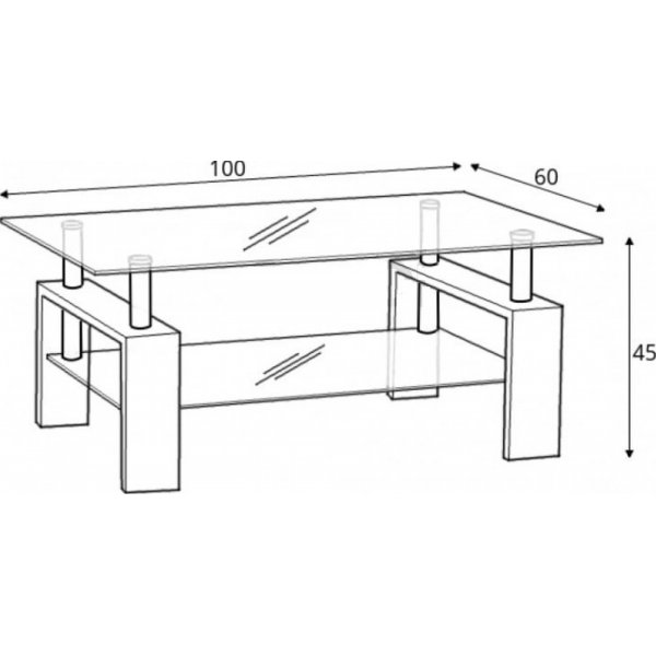 Table basse Paisley 100 cm - Bton