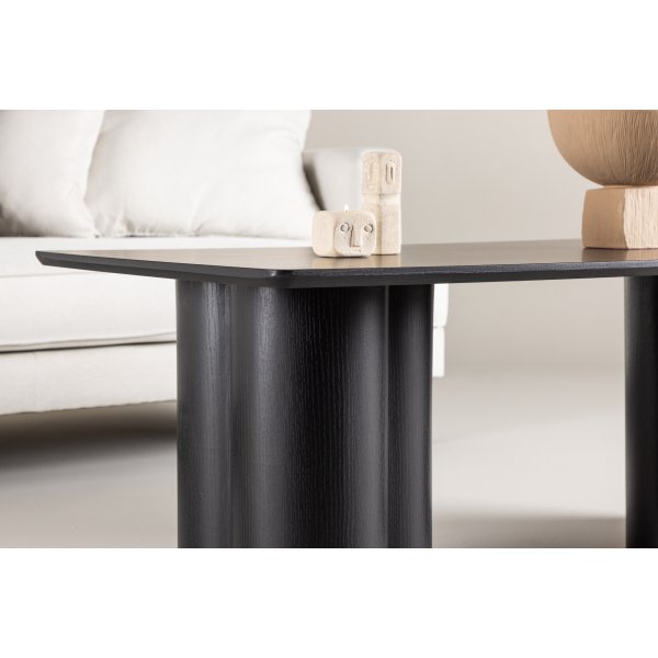 Soffbord 120x60 cm svartbetsat ek - Olivia Soffbord 120x60 cm svartbetsat ek - Olivia