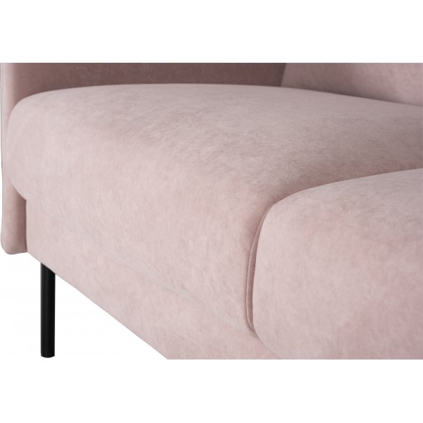 Kingsley 2,5-sits soffa i rosa sammet + Flckborttagare fr mbler