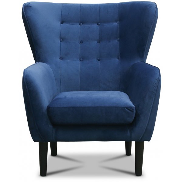 Teodor f�t�lj - Bl� sammet