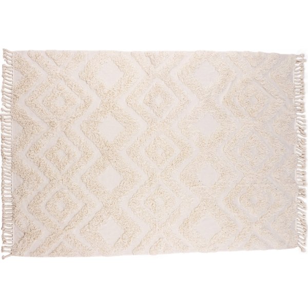 Tapis en coton Kleva - Blanc Tapis en coton Kleva - Blanc