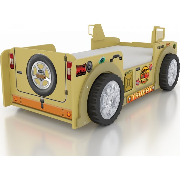 Jeep safari barnsäng - Gul Jeep safari barnsäng - Gul