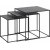 Table Aman en mtal noir 50x50 | 45x45cm | 40x40cm