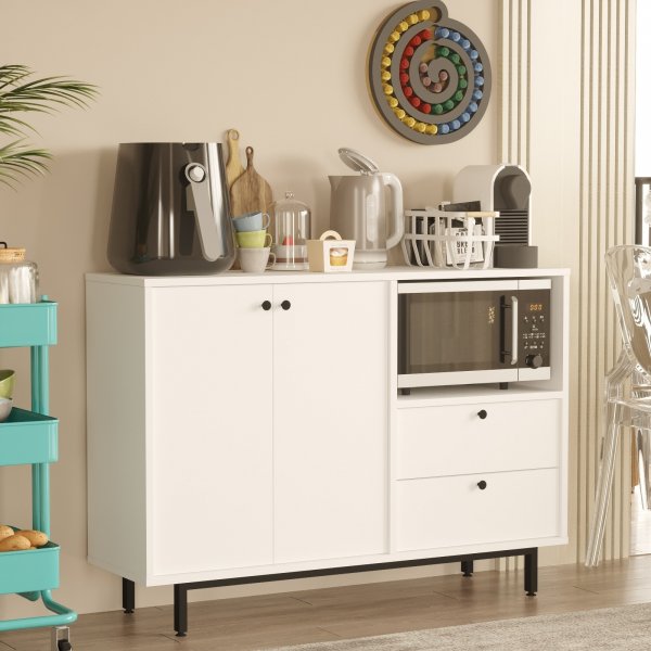 Armoire de cuisine Royce 2 - Blanc Armoire de cuisine Royce 2 - Blanc