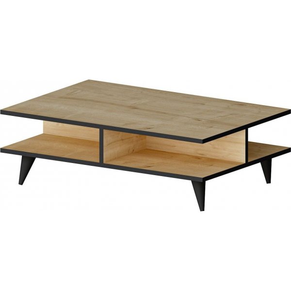 Diamond soffbord 90 x 50 cm - Ek/svart