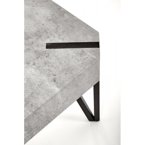 Marlene salontafel 110 x 60 cm - Zwart/betonpatroon Marlene salontafel 110 x 60 cm - Zwart/betonpatroon