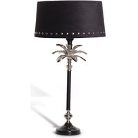 Palmblad Bordslampa 39cm - Silver/Svart Palmblad Bordslampa 39cm - Silver/Svart