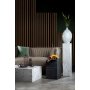 Stone sidobord 50 cm - Svart marmor (Laminat)