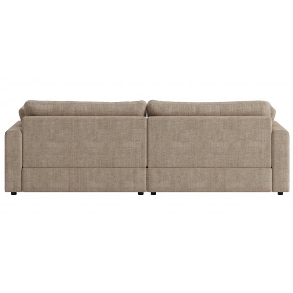 Soffa 266 cm 4-sits mrkbeige - Moby + Mbeltassar