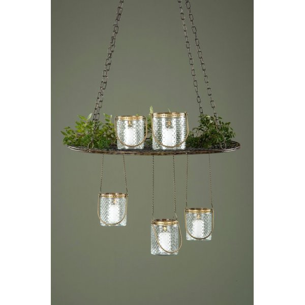 Takdekoration i metall 60x102 cm