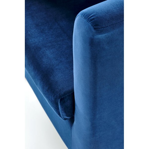 Fauteuil Seal - Velours bleu