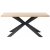 Sky matbord i ek med kryssfot - 160x90 cm