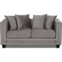 Tempel 2-sits soffa med nitar - Grbeige (Sammet)