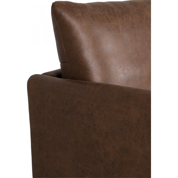 Kingsley 2,5-sits soffa - Cognac (Ecoläder) + Fläckborttagare för möbler Kingsley 2,5-sits soffa - Cognac (Ecoläder) + Fläckborttagare för möbler