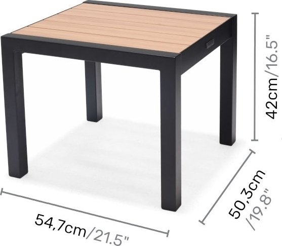 Panama lounge groep 3 - Zwart/teak Panama lounge groep 3 - Zwart/teak
