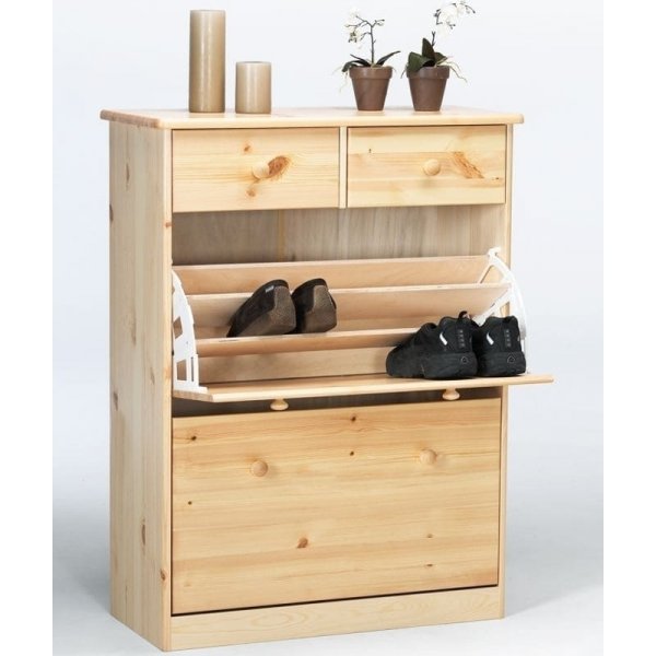 Meuble  chaussures Mario - Pin laqu