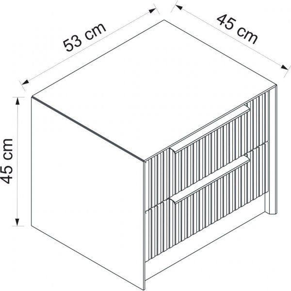 Cikani nachtkastje - Steen