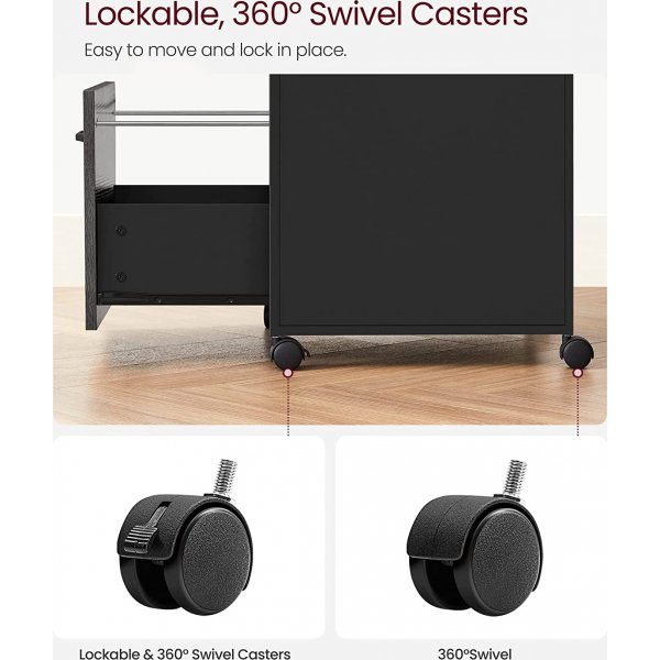 Belmont arkivskp - Gr/svart